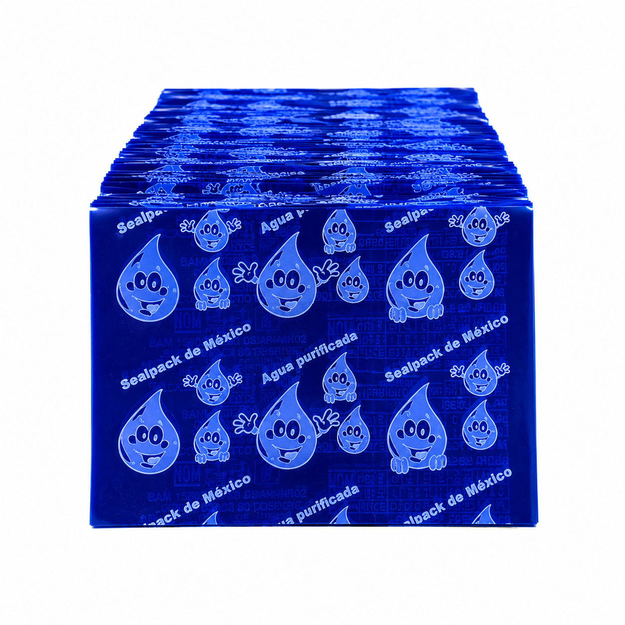 Sello termoencogible Azul Traslúcido 103x70mm para garrafón de agua