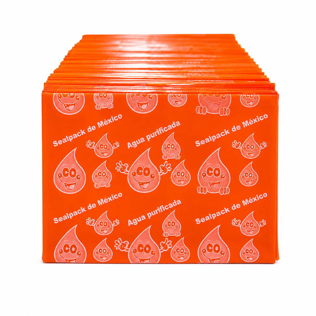 Sello termoencogible Naranja 103x70mm para garrafón de agua