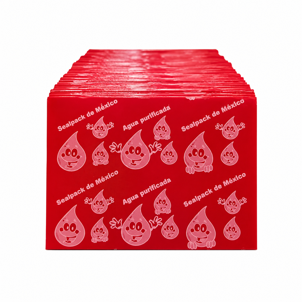 Sello termoencogible Rojo Mate 103x70mm para garrafón de agua